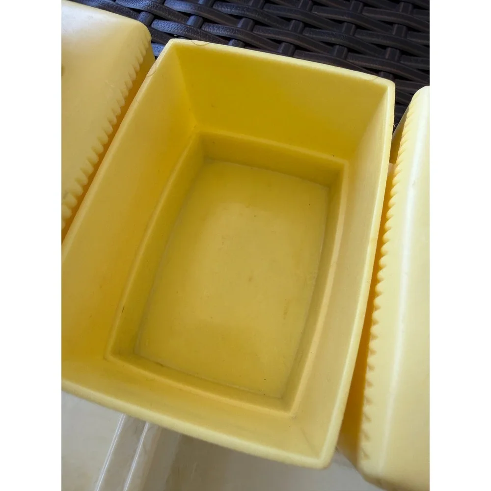 Vintage Alan Jay Childhood Interests Nursery Organizer Yellow Plastic Cherub Set